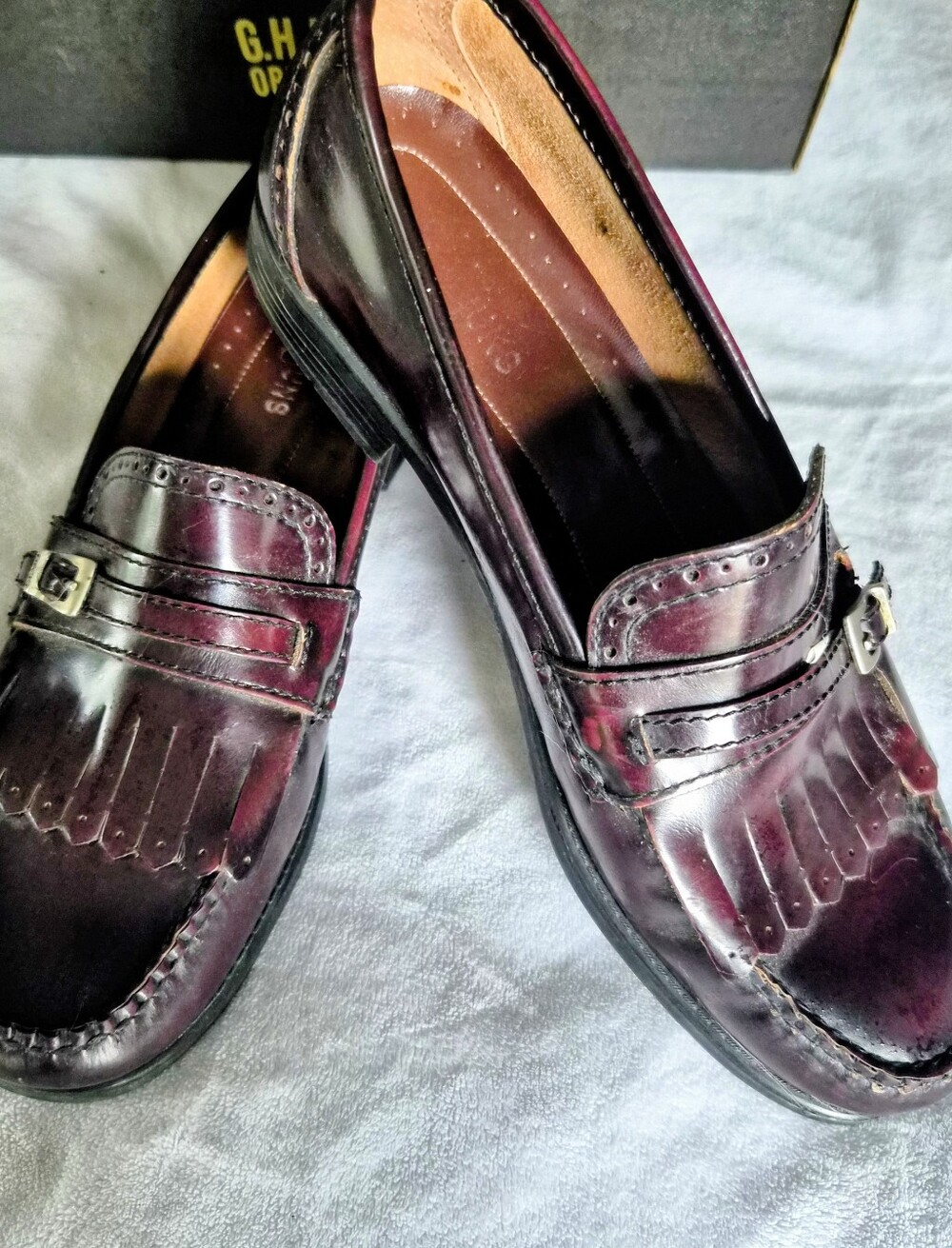 VINTAGE G.H. BASS Weejuns Kiltie Buckle Loafers - 7.5